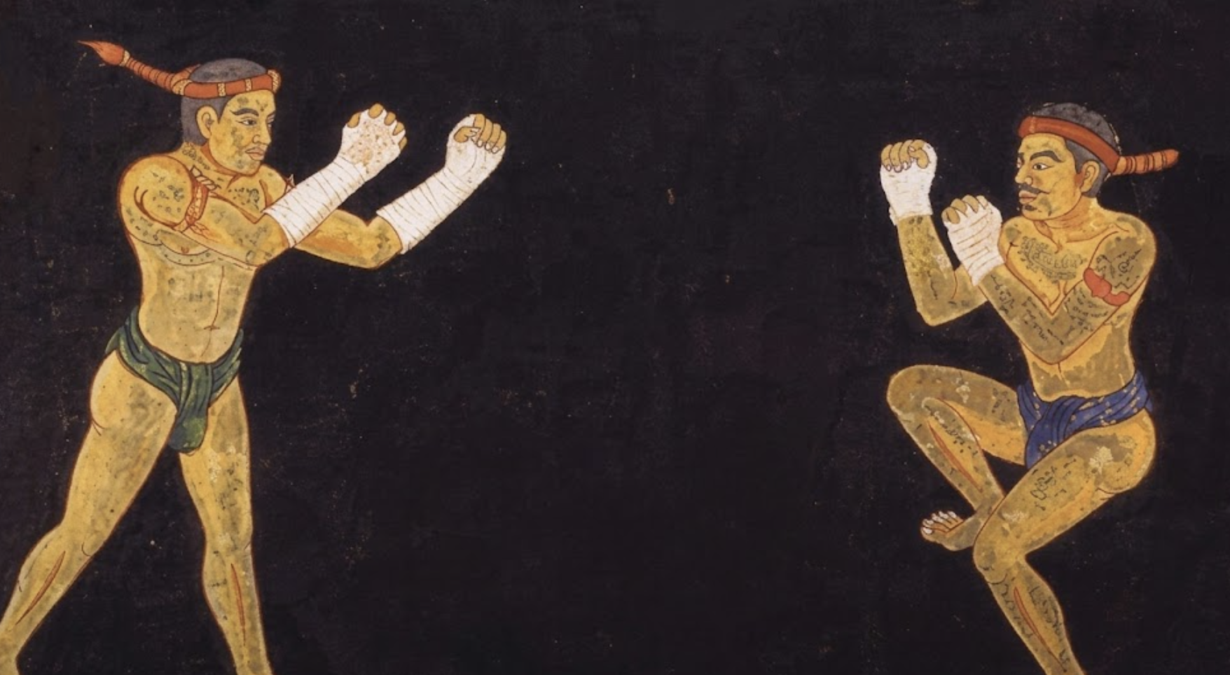 Ancient Muay Boran practitioners