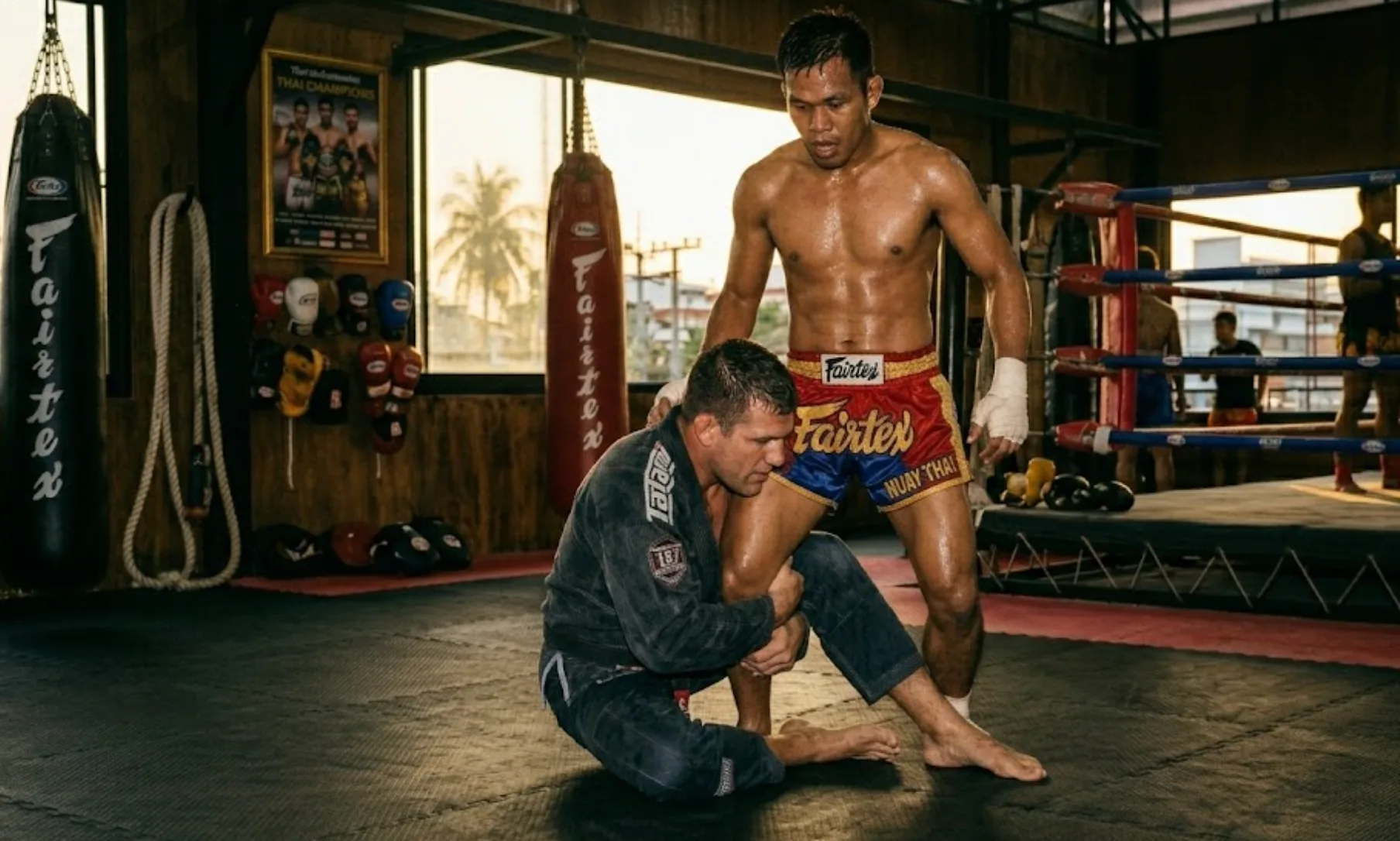 Brazilian jiu-jitsu ground work — positional control and grappling