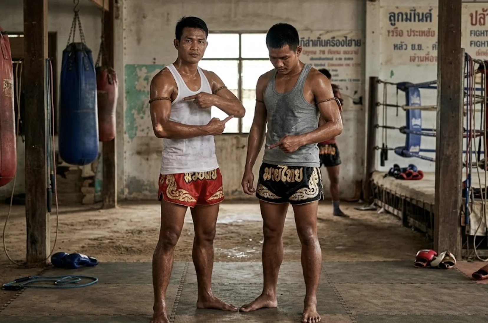 Muay Thai vs kickboxing, two striking sports with key technical differences
