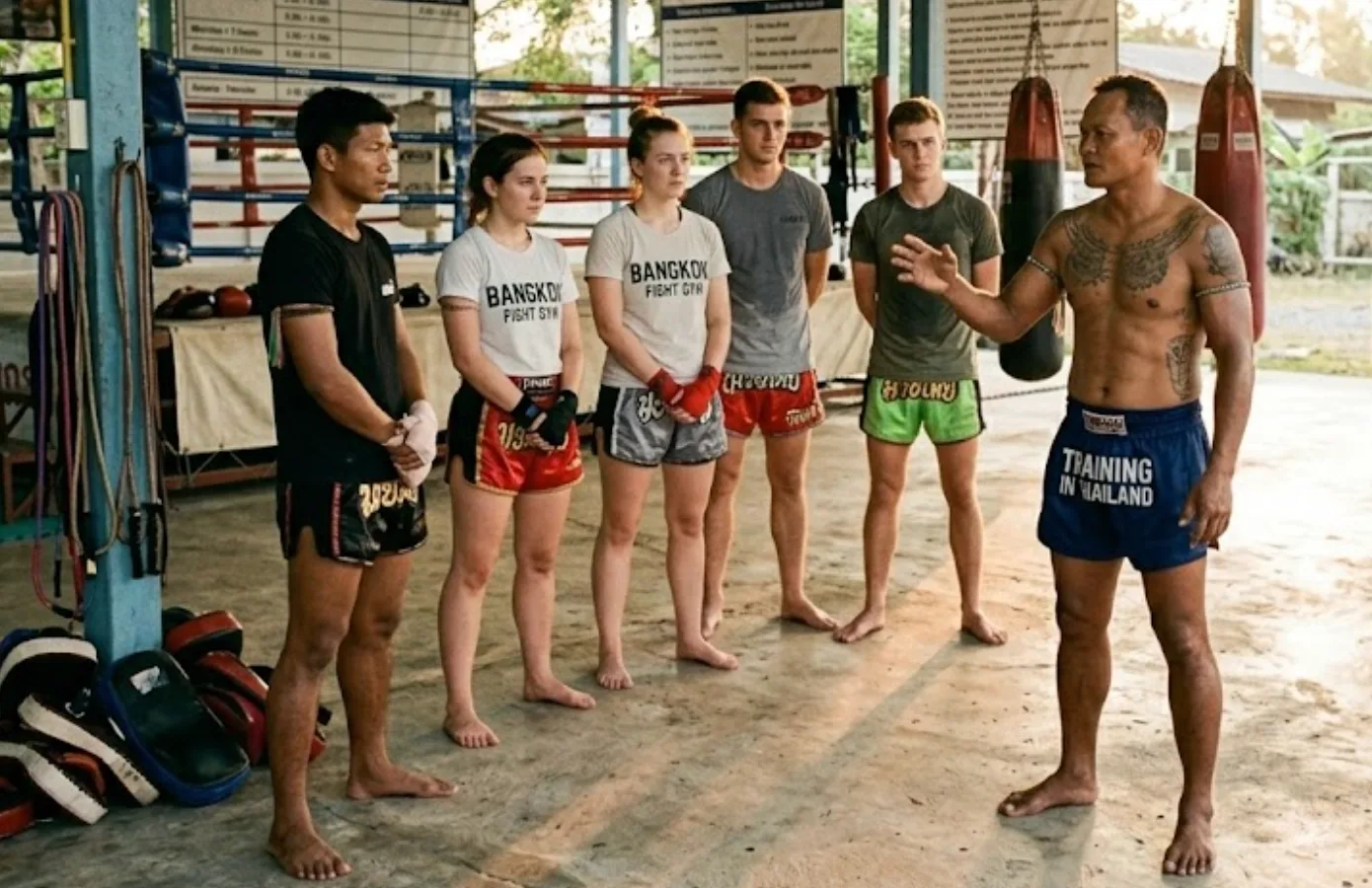 Muay Thai training camp, Thailand
