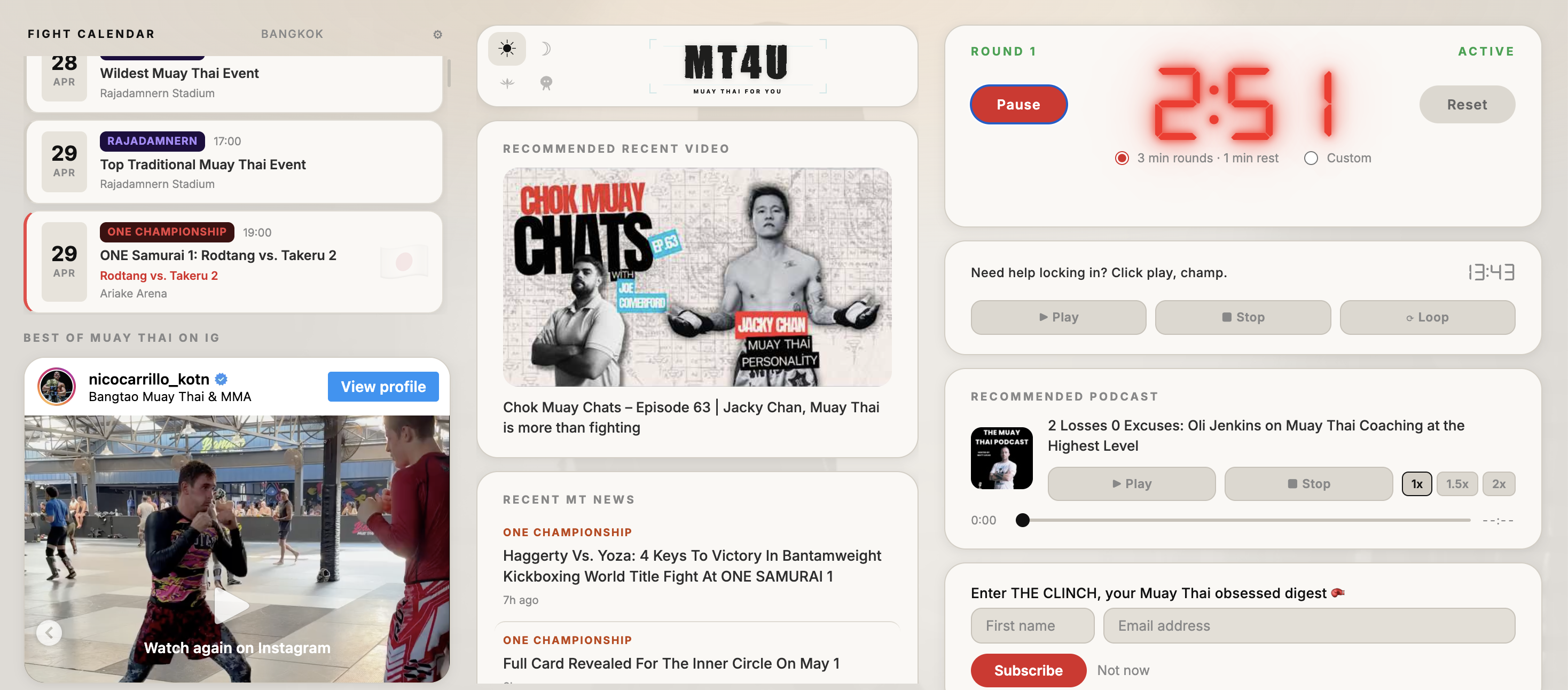 MuayTab in light mode