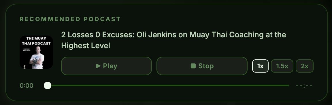 Recommended podcast player