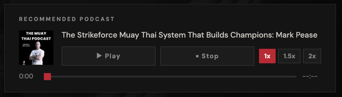 Recommended podcast player